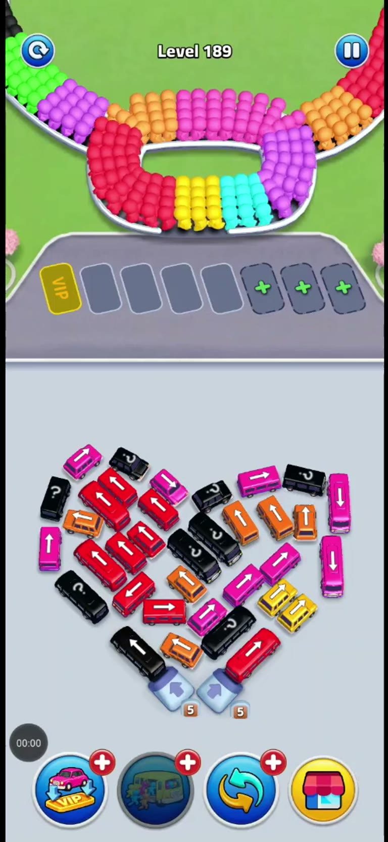 Bus Rush Fever Level 189 gameplay preview