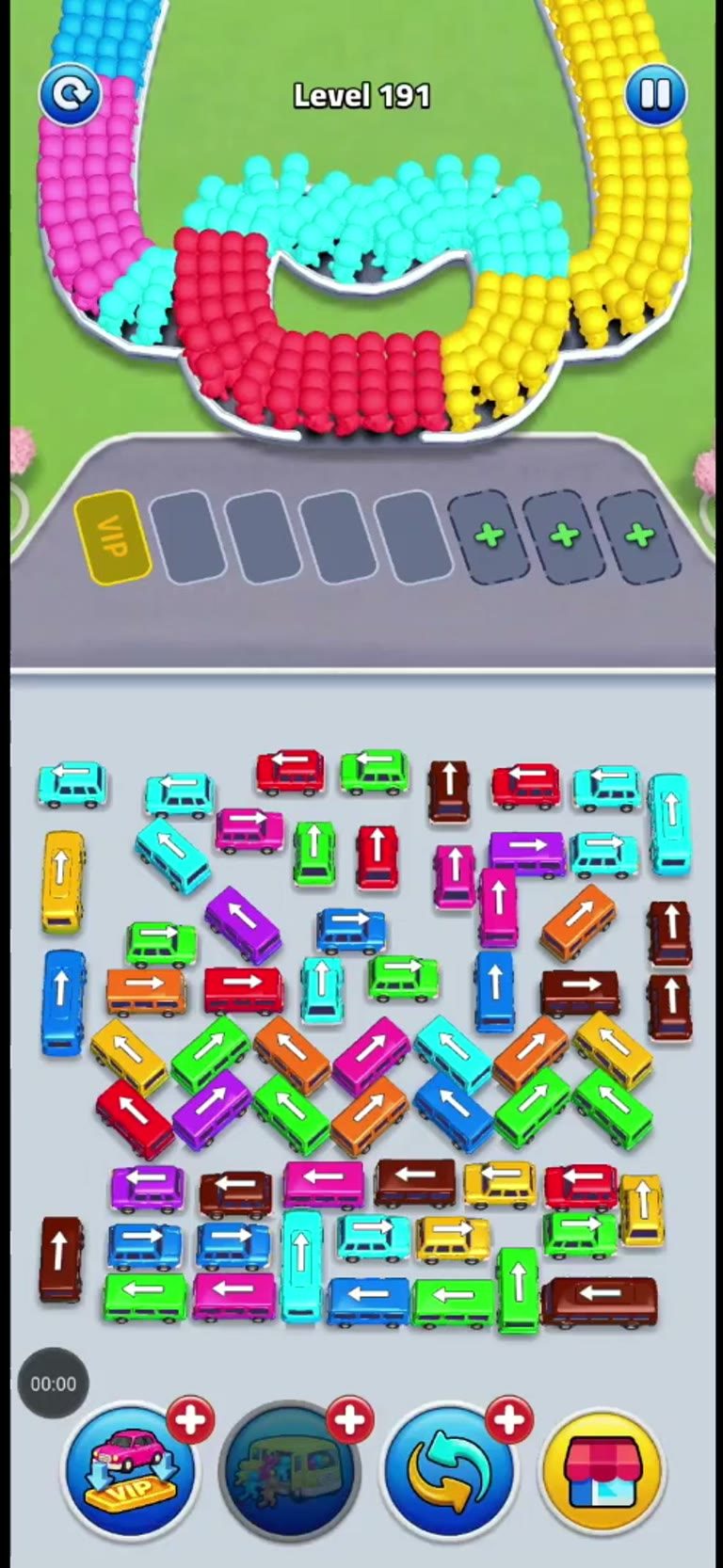 Bus Rush Fever Level 191 gameplay preview