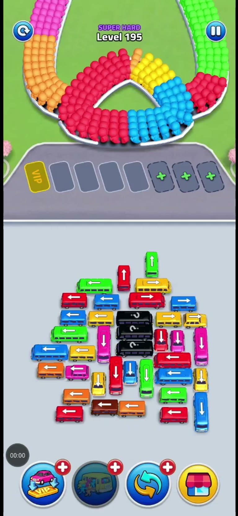 Bus Rush Fever Level 195 gameplay preview