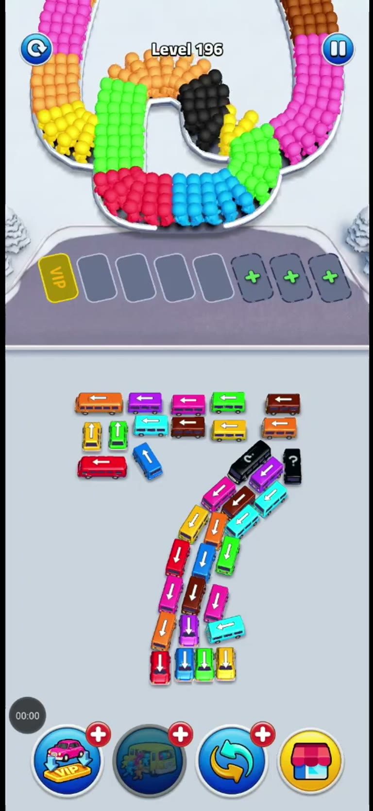 Bus Rush Fever Level 196 gameplay preview