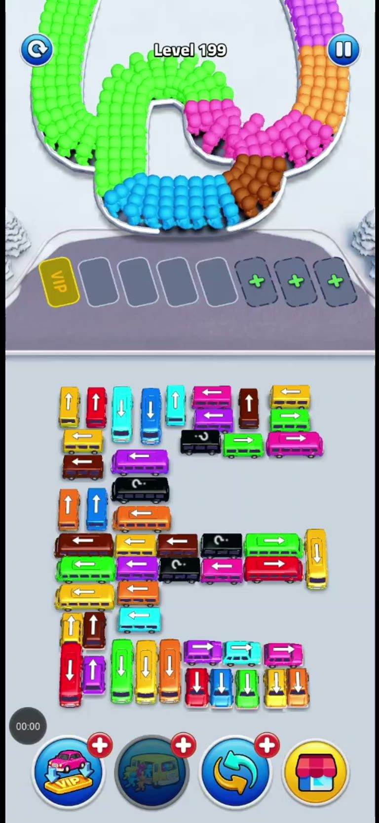 Bus Rush Fever Level 199 gameplay preview