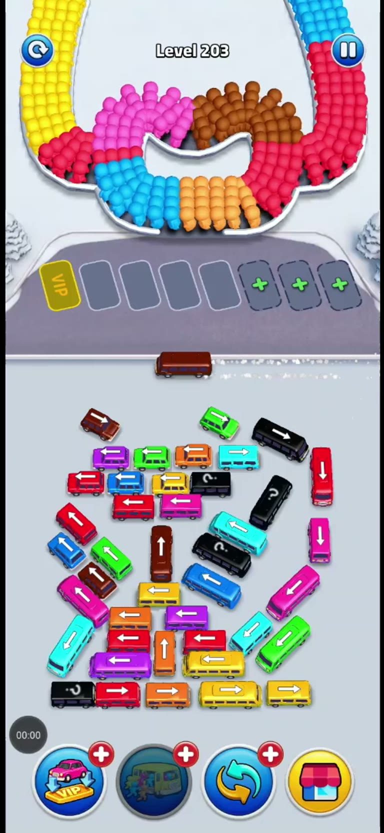 Bus Rush Fever Level 203 gameplay preview