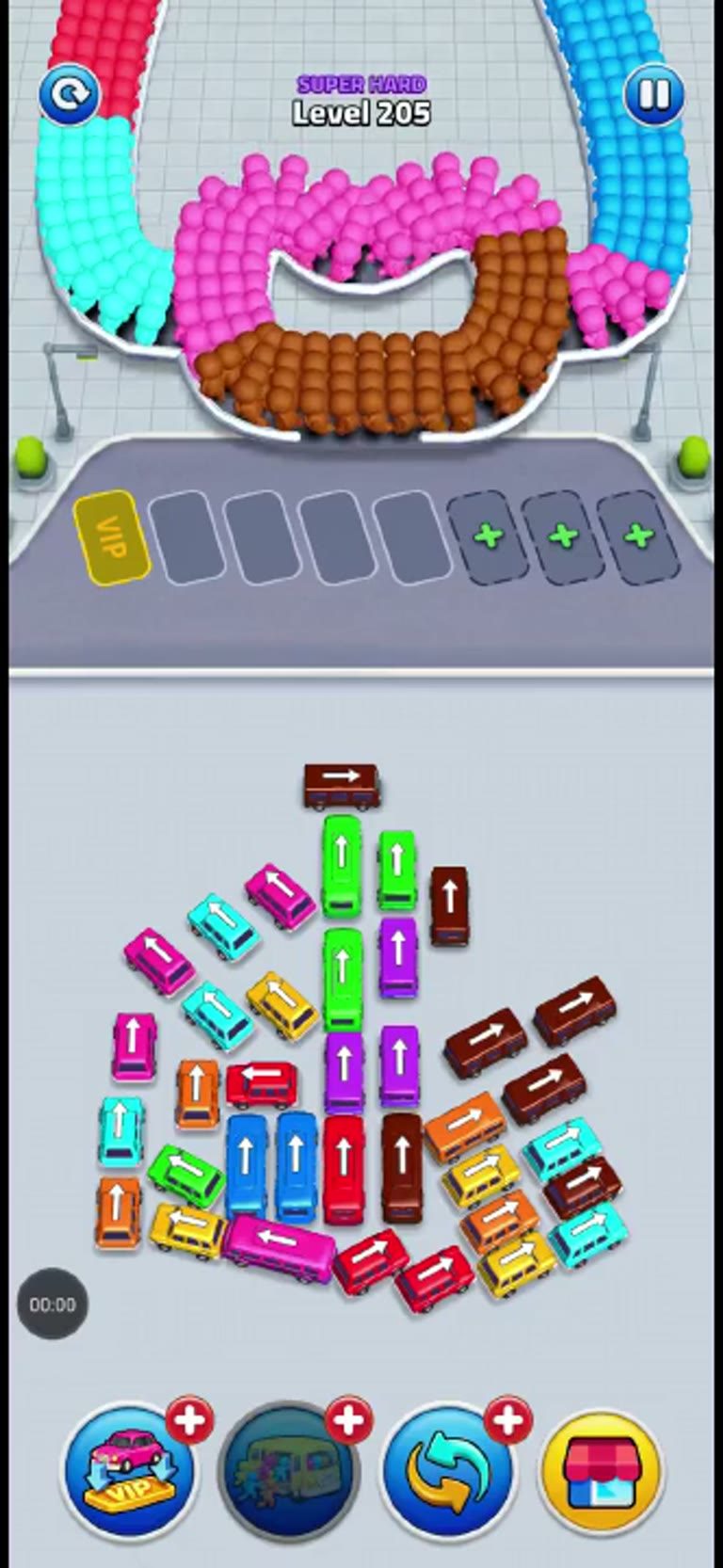Bus Rush Fever Level 205 gameplay preview