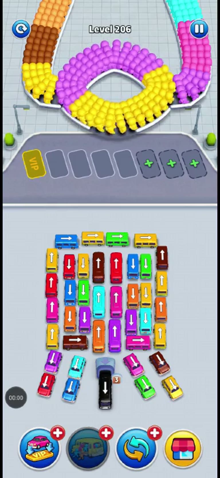 Bus Rush Fever Level 206 gameplay preview