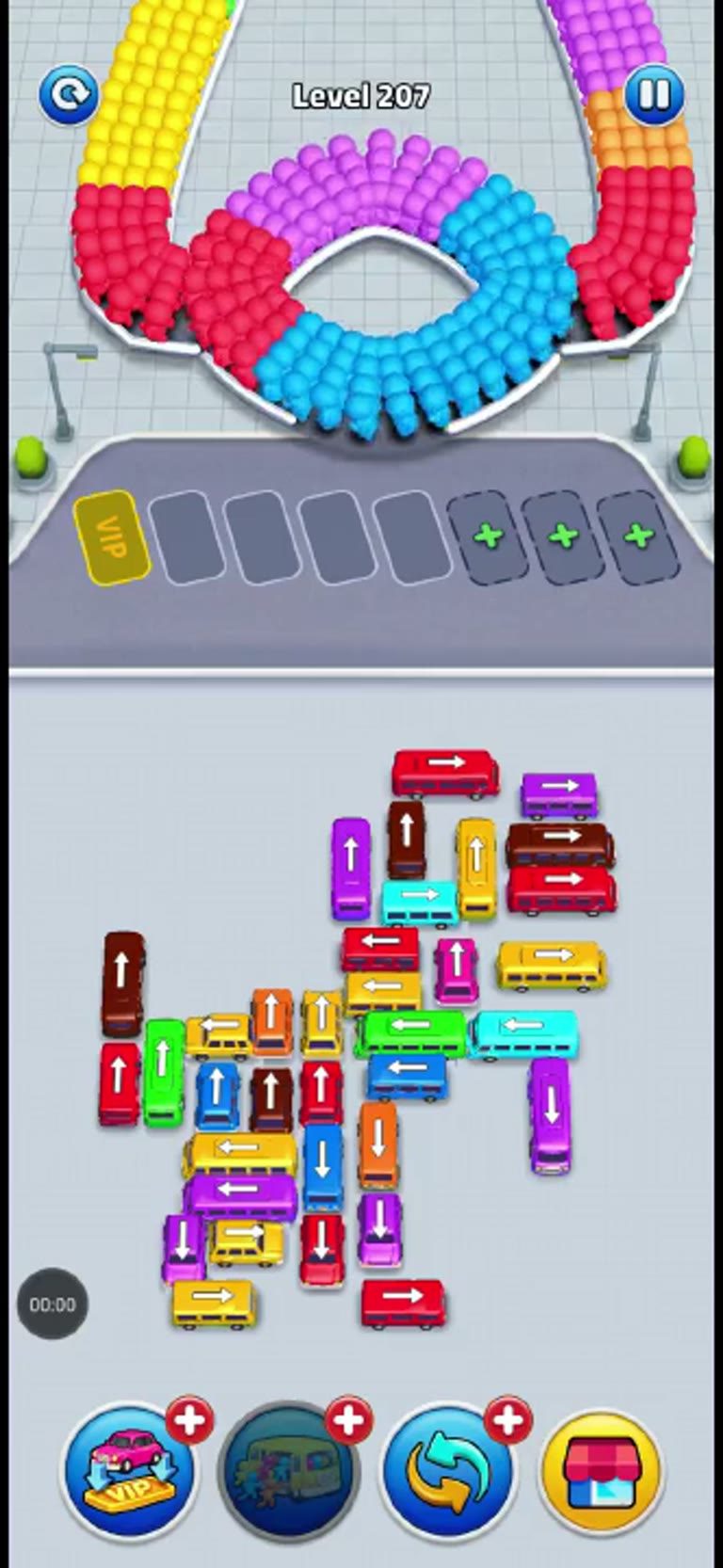 Bus Rush Fever Level 207 gameplay preview