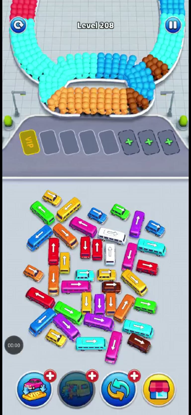 Bus Rush Fever Level 208 gameplay preview