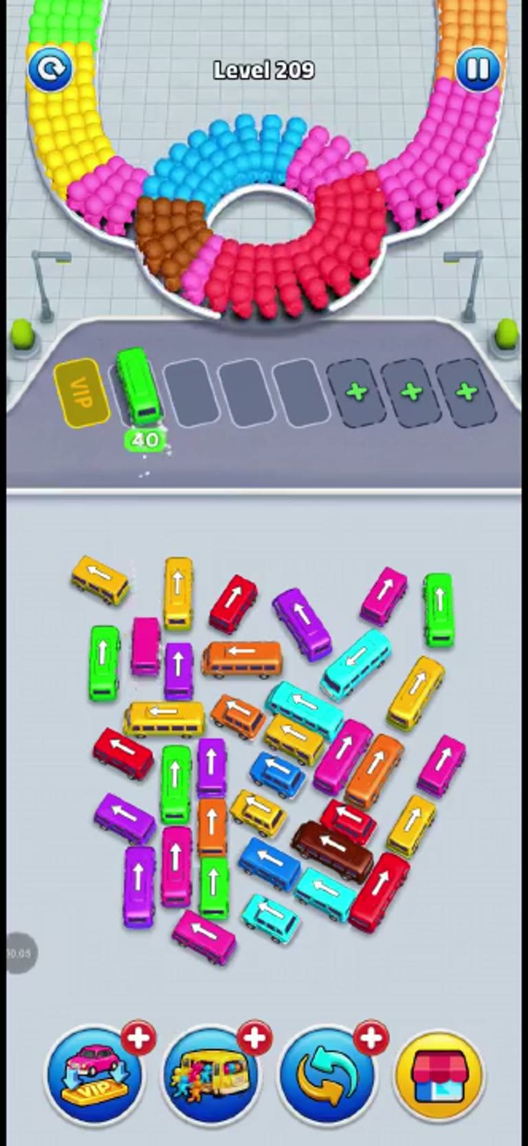 Bus Rush Fever Level 209 gameplay preview