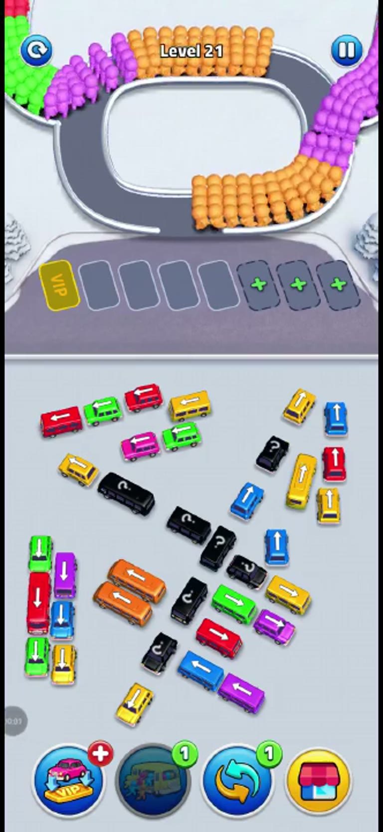 Bus Rush Fever Level 21 gameplay preview