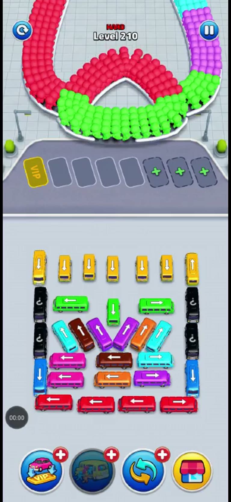 Bus Rush Fever Level 210 gameplay preview