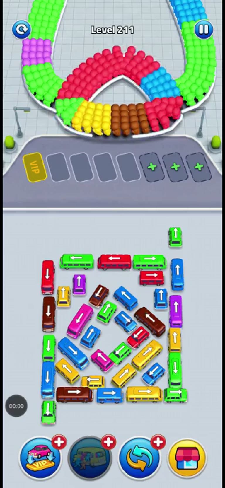 Bus Rush Fever Level 211 gameplay preview