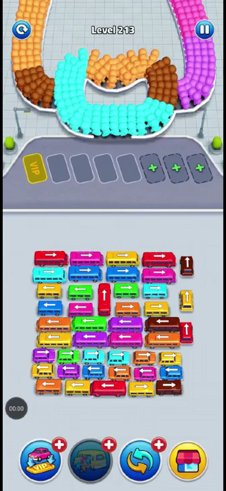 Bus Rush Fever Level 213 gameplay preview