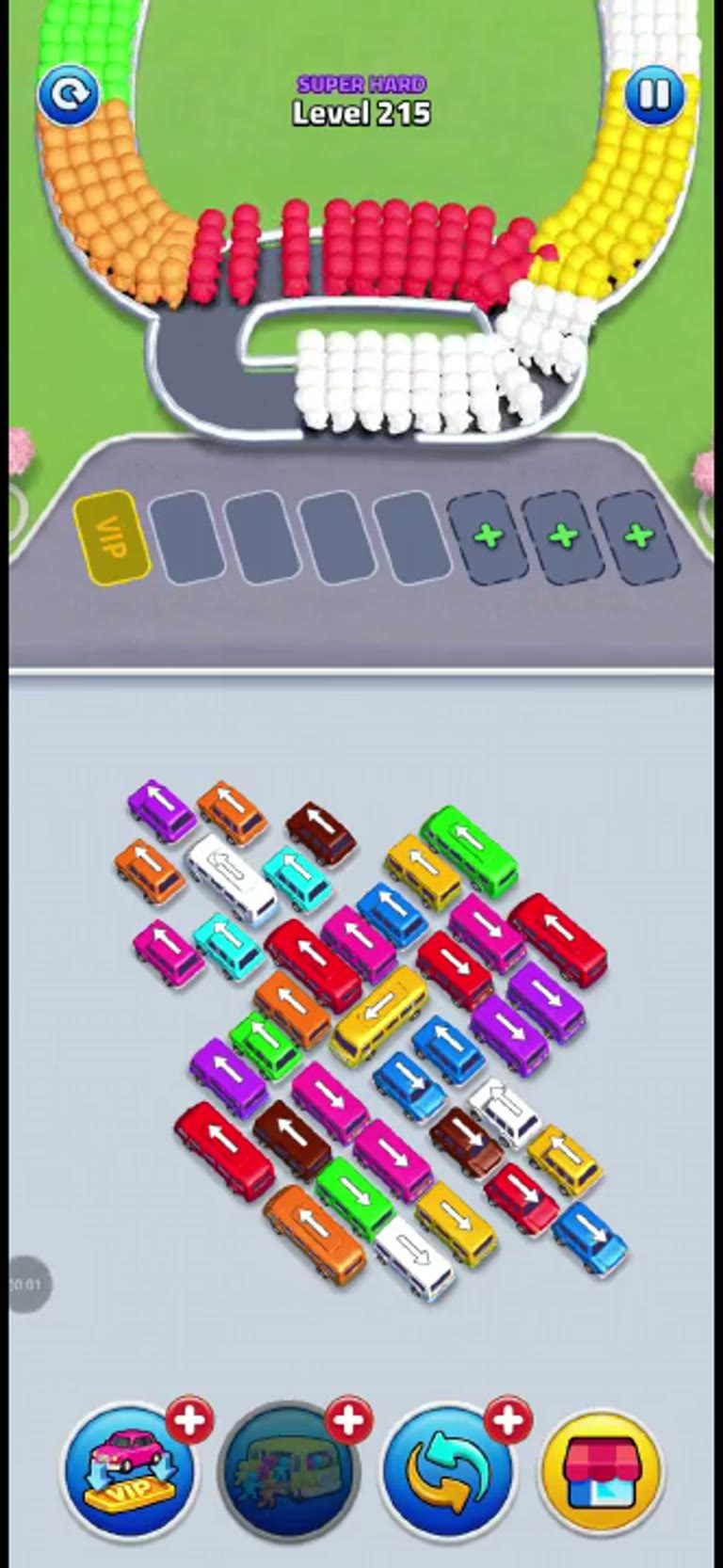 Bus Rush Fever Level 215 gameplay preview