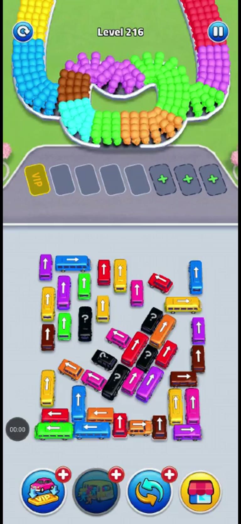 Bus Rush Fever Level 216 gameplay preview