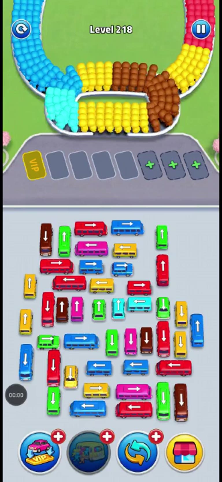 Bus Rush Fever Level 218 gameplay preview