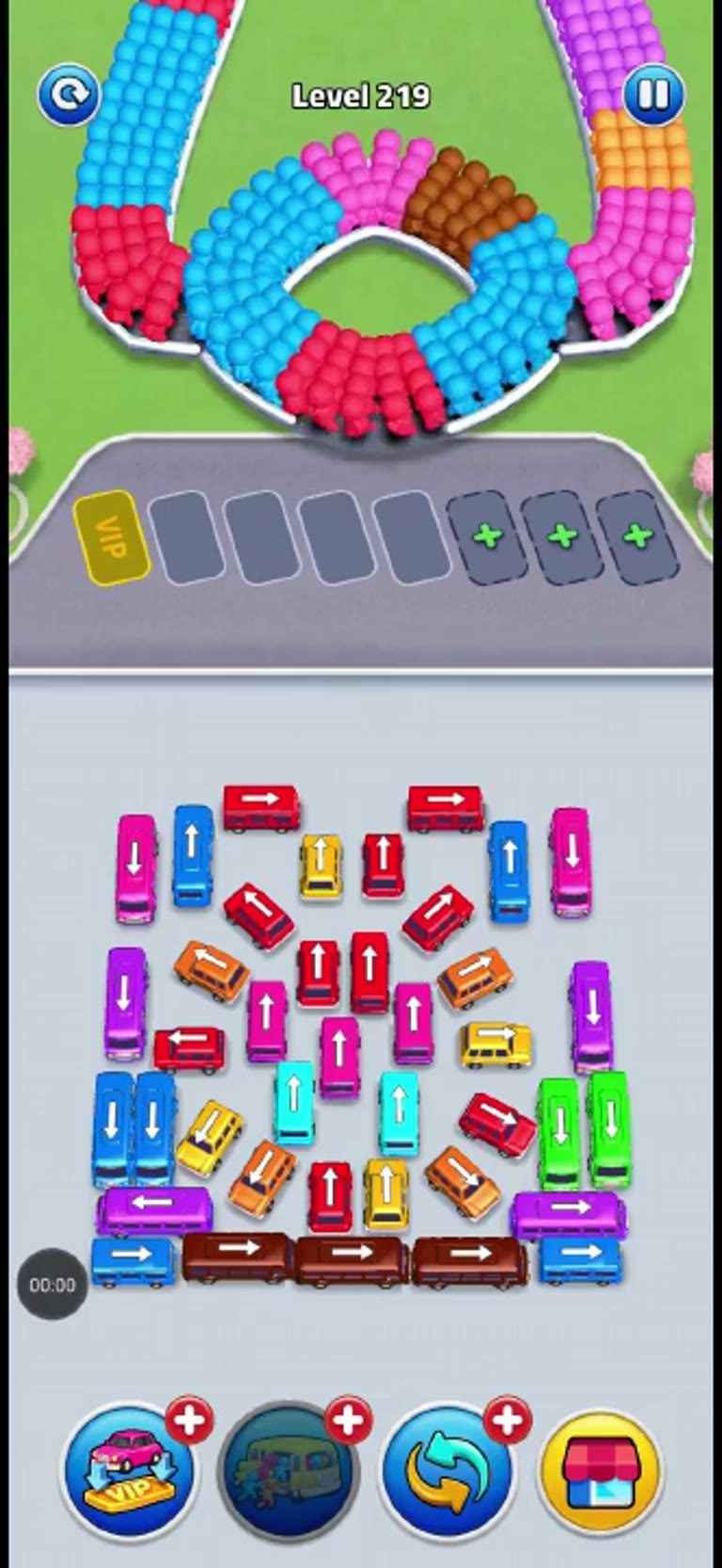 Bus Rush Fever Level 219 gameplay preview