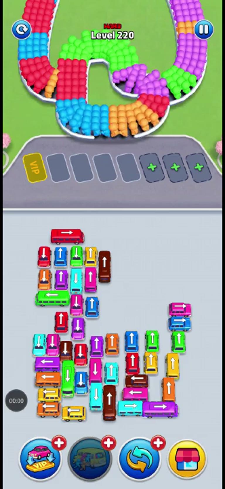 Bus Rush Fever Level 220 gameplay preview