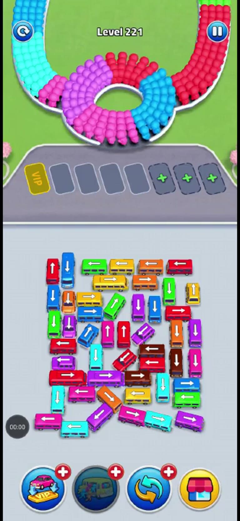 Bus Rush Fever Level 221 gameplay preview