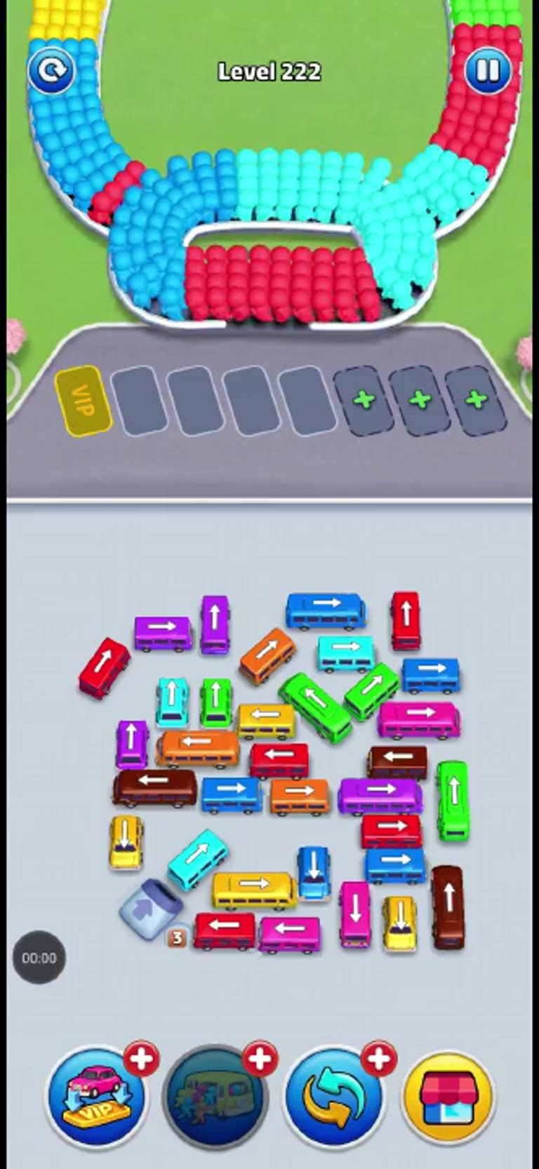 Bus Rush Fever Level 222 gameplay preview