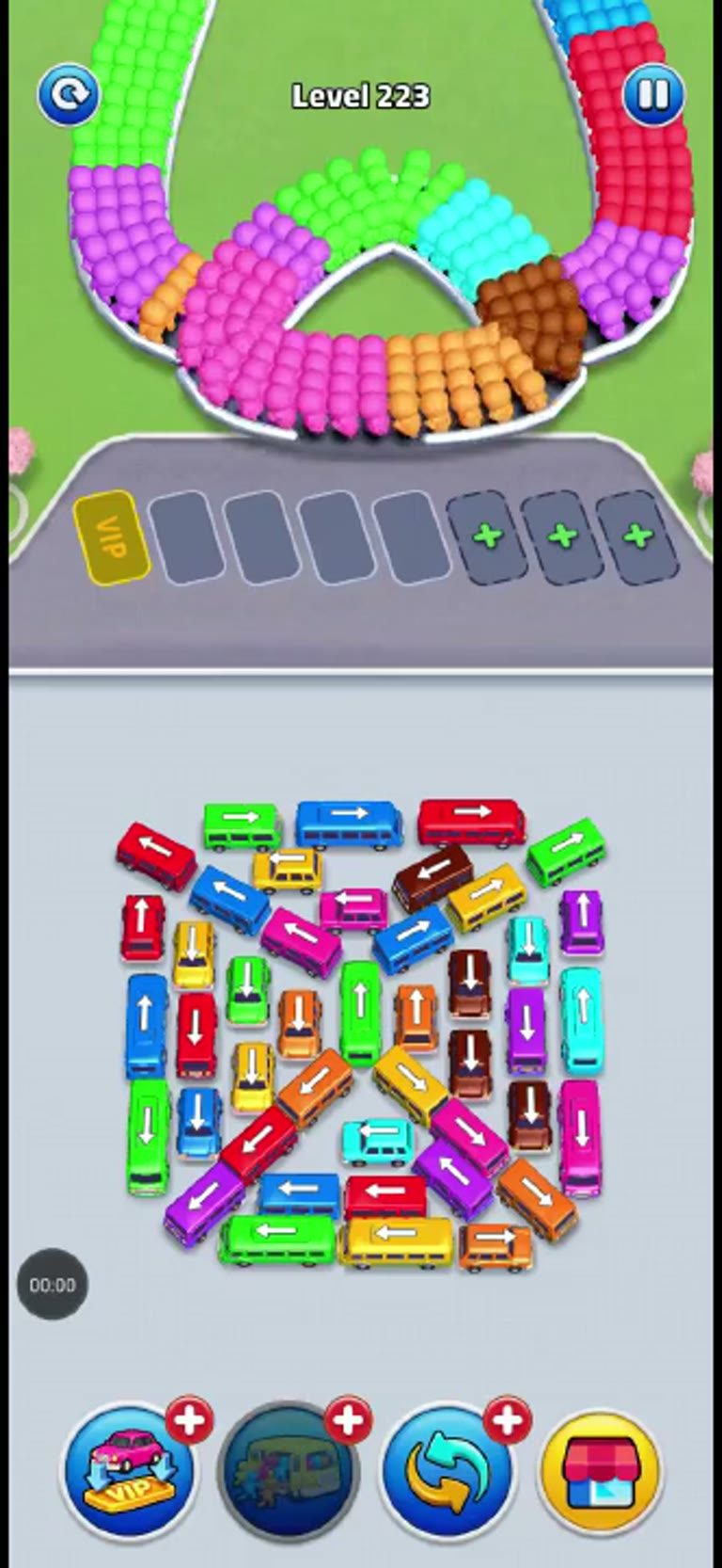 Bus Rush Fever Level 223 gameplay preview