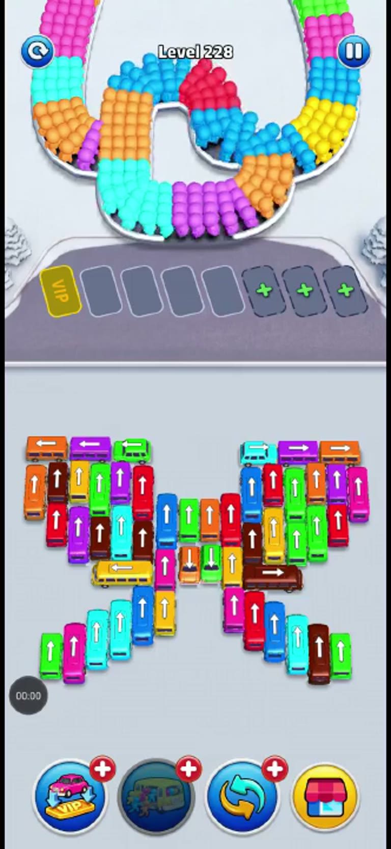 Bus Rush Fever Level 228 gameplay preview