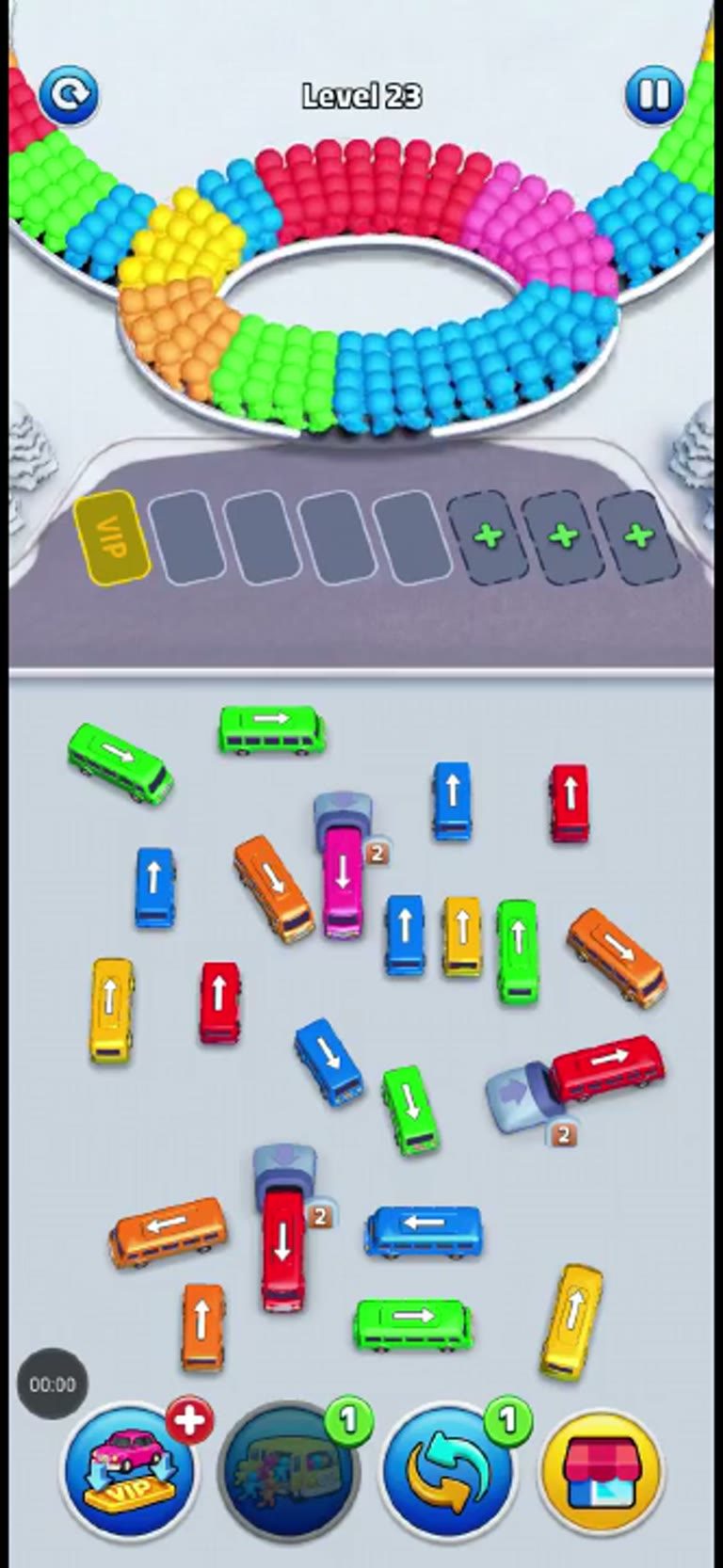 Bus Rush Fever Level 23 gameplay preview