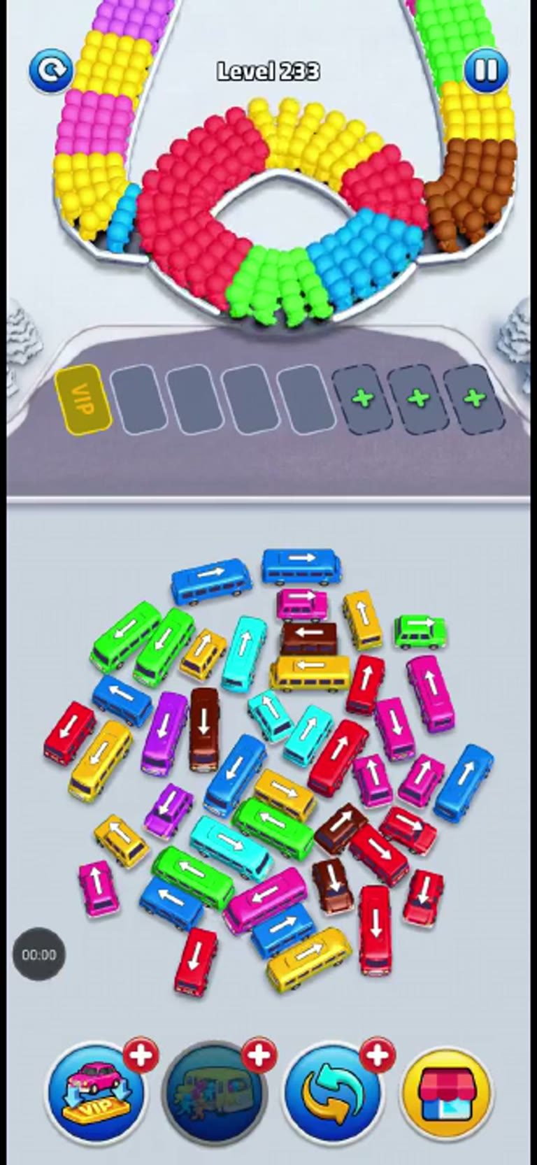 Bus Rush Fever Level 233 gameplay preview