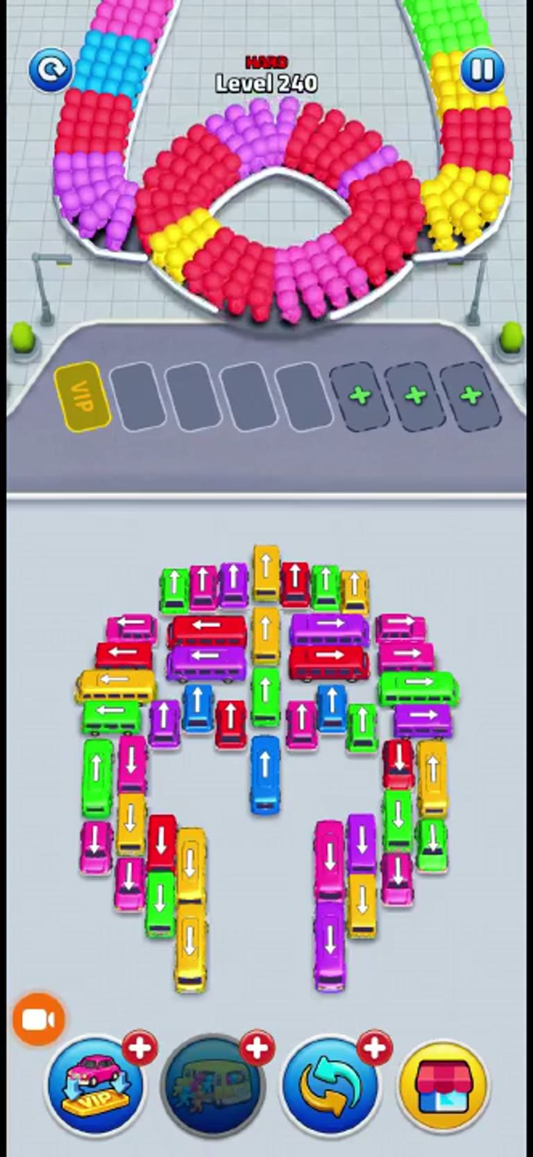 Bus Rush Fever Level 240 gameplay preview