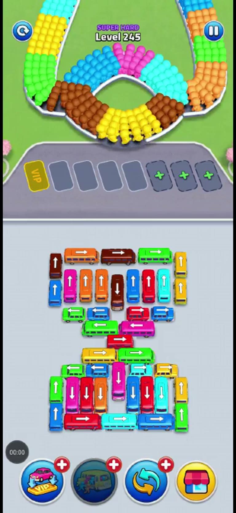 Bus Rush Fever Level 245 gameplay preview