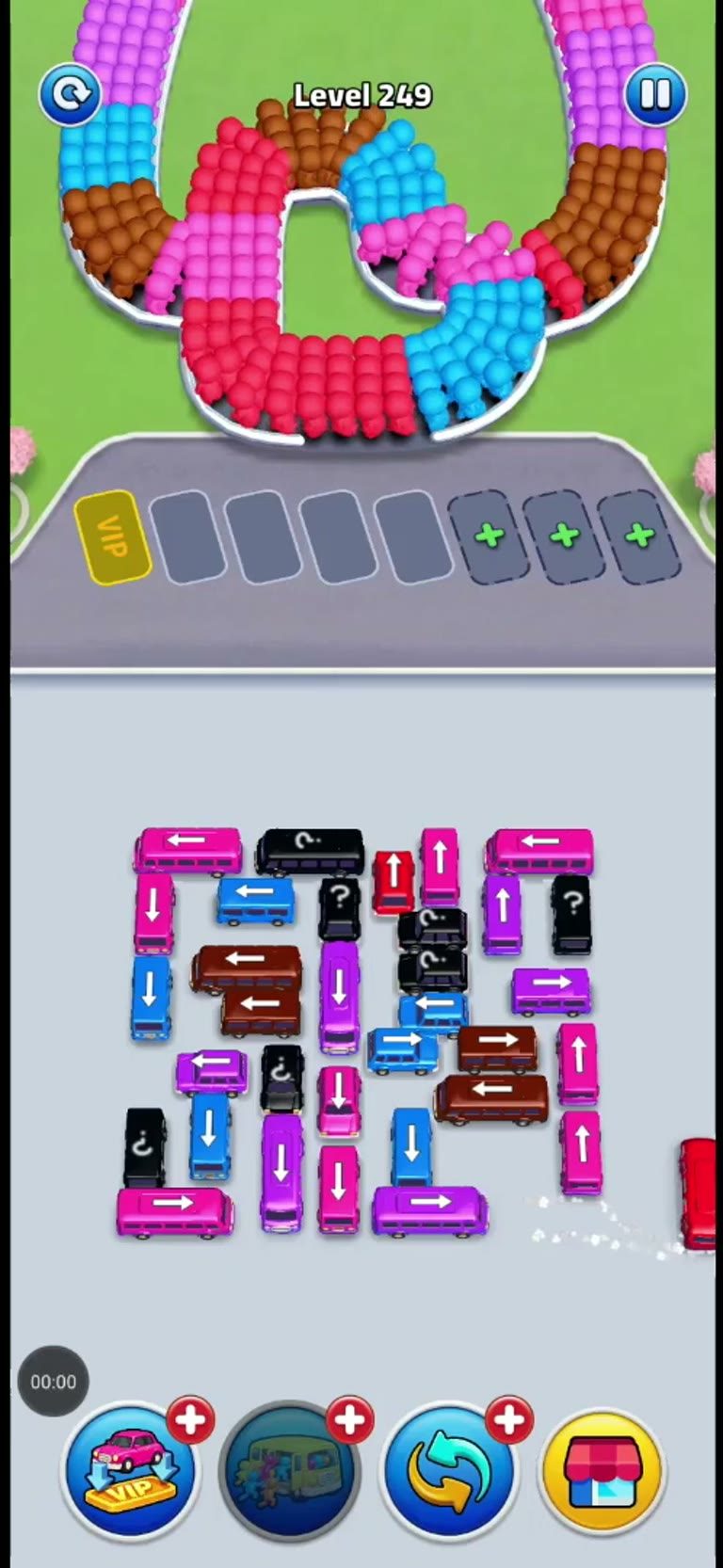 Bus Rush Fever Level 249 gameplay preview