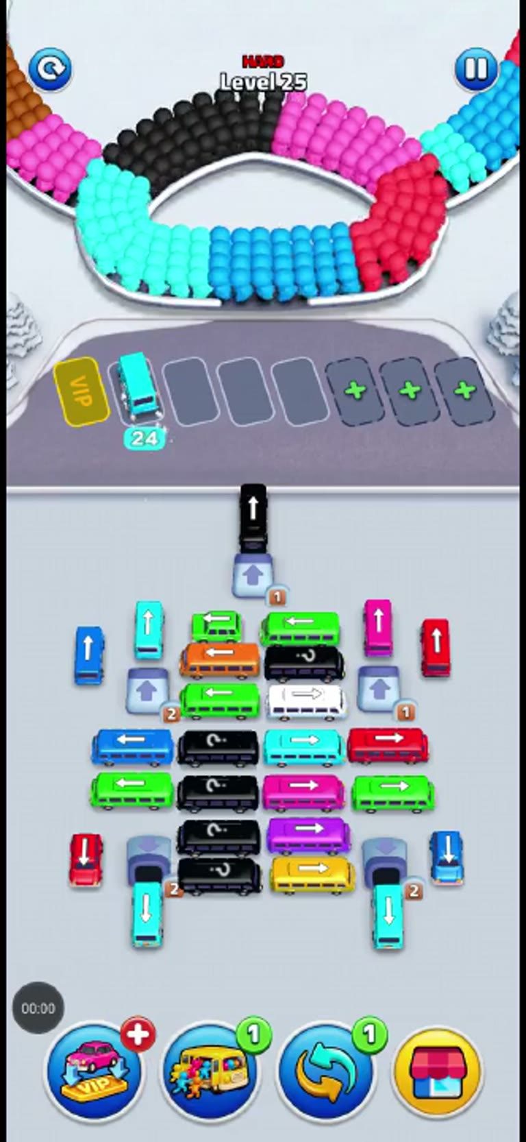 Bus Rush Fever Level 25 gameplay preview