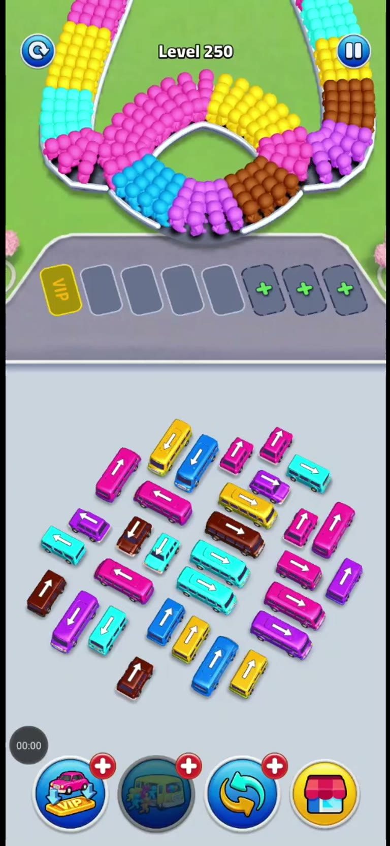 Bus Rush Fever Level 250 gameplay preview