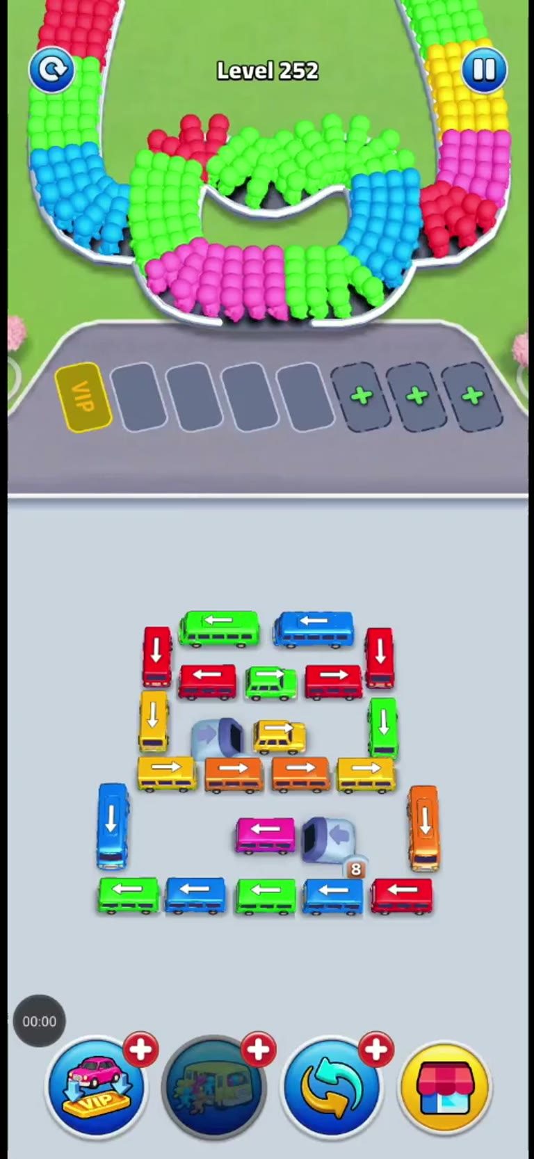 Bus Rush Fever Level 252 gameplay preview