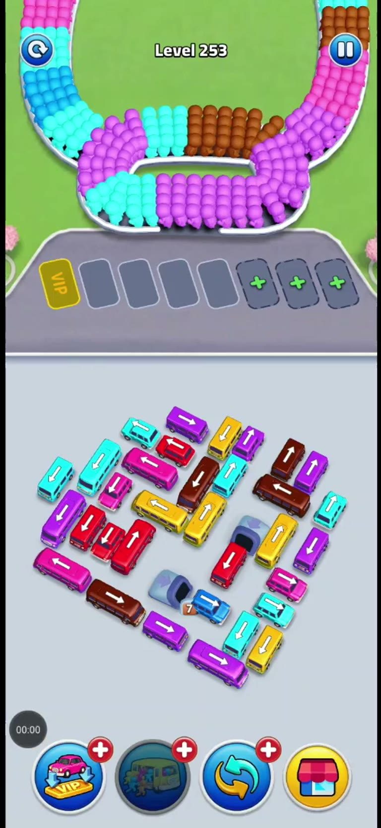 Bus Rush Fever Level 253 gameplay preview