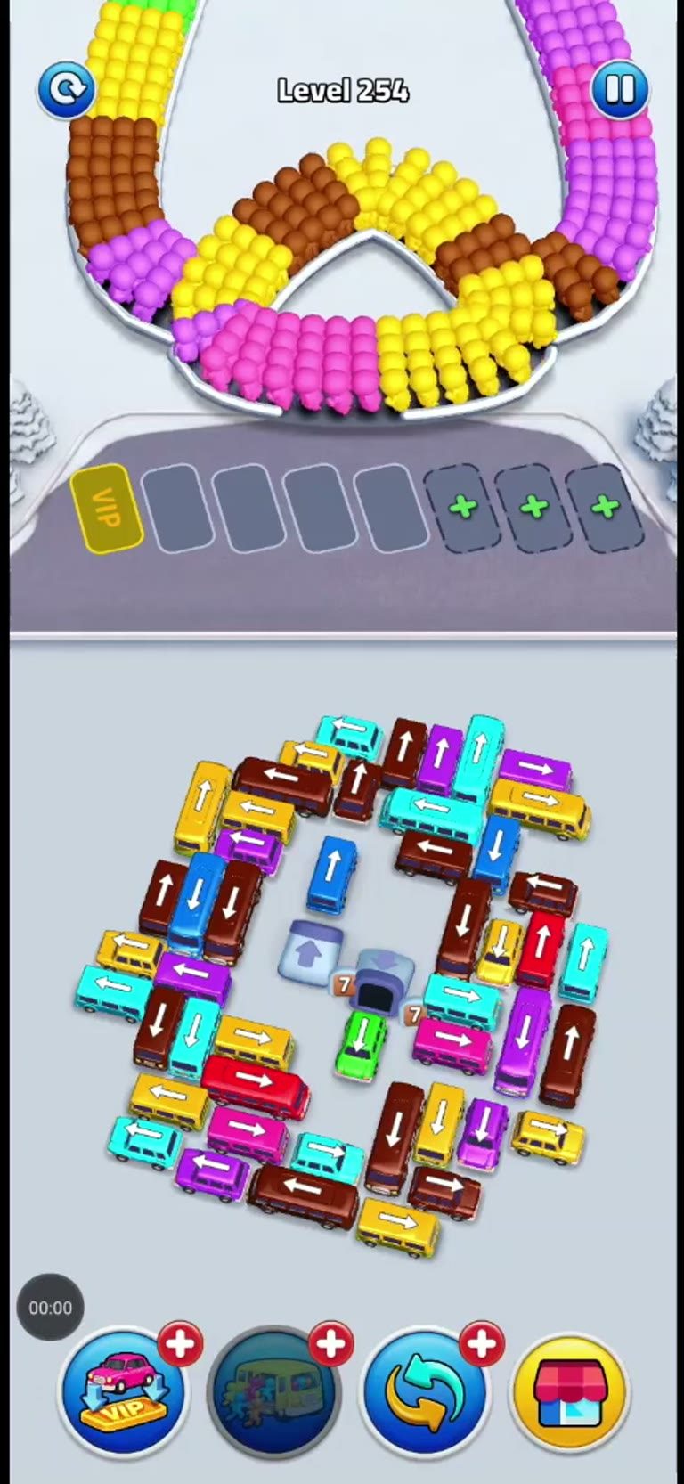 Bus Rush Fever Level 254 gameplay preview