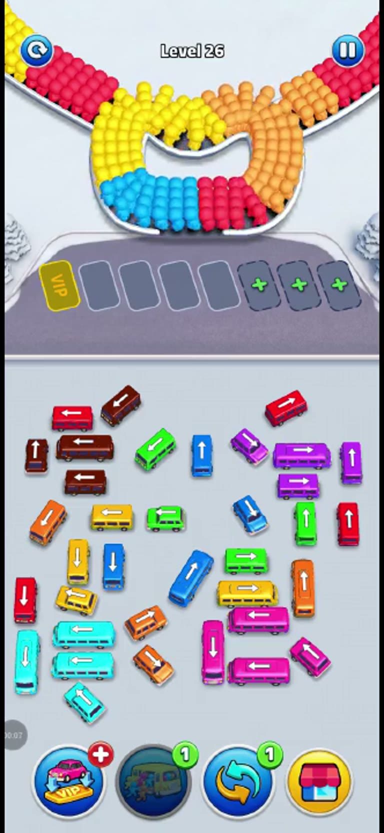 Bus Rush Fever Level 26 gameplay preview