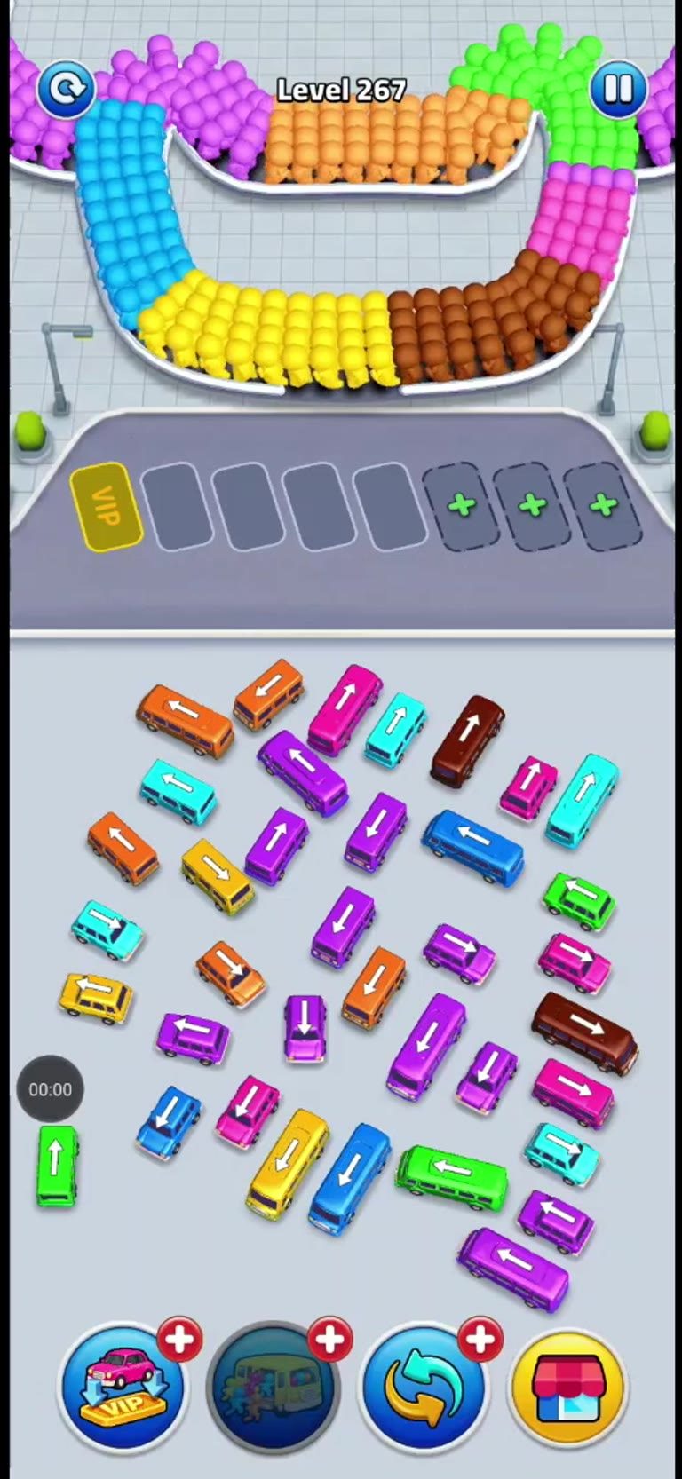 Bus Rush Fever Level 267 gameplay preview