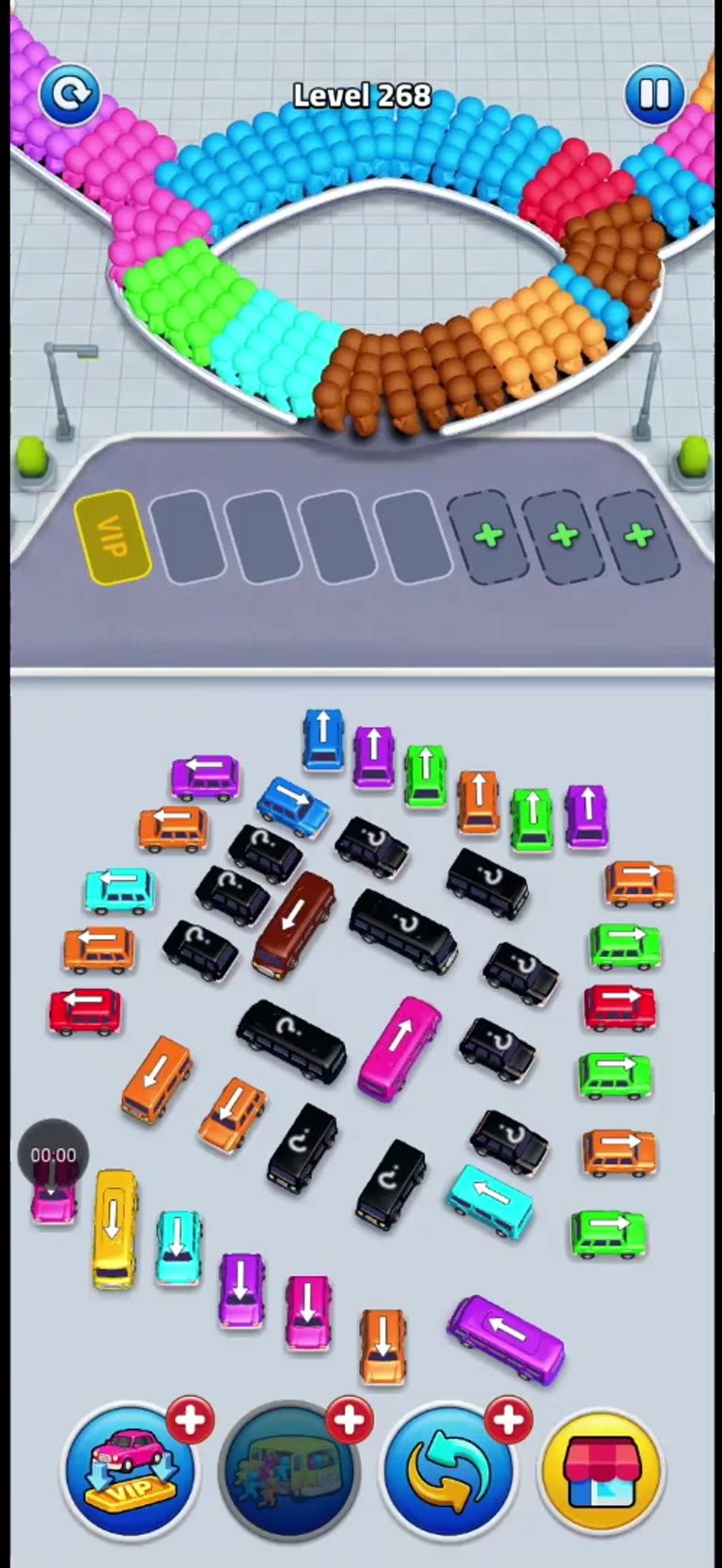 Bus Rush Fever Level 268 gameplay preview