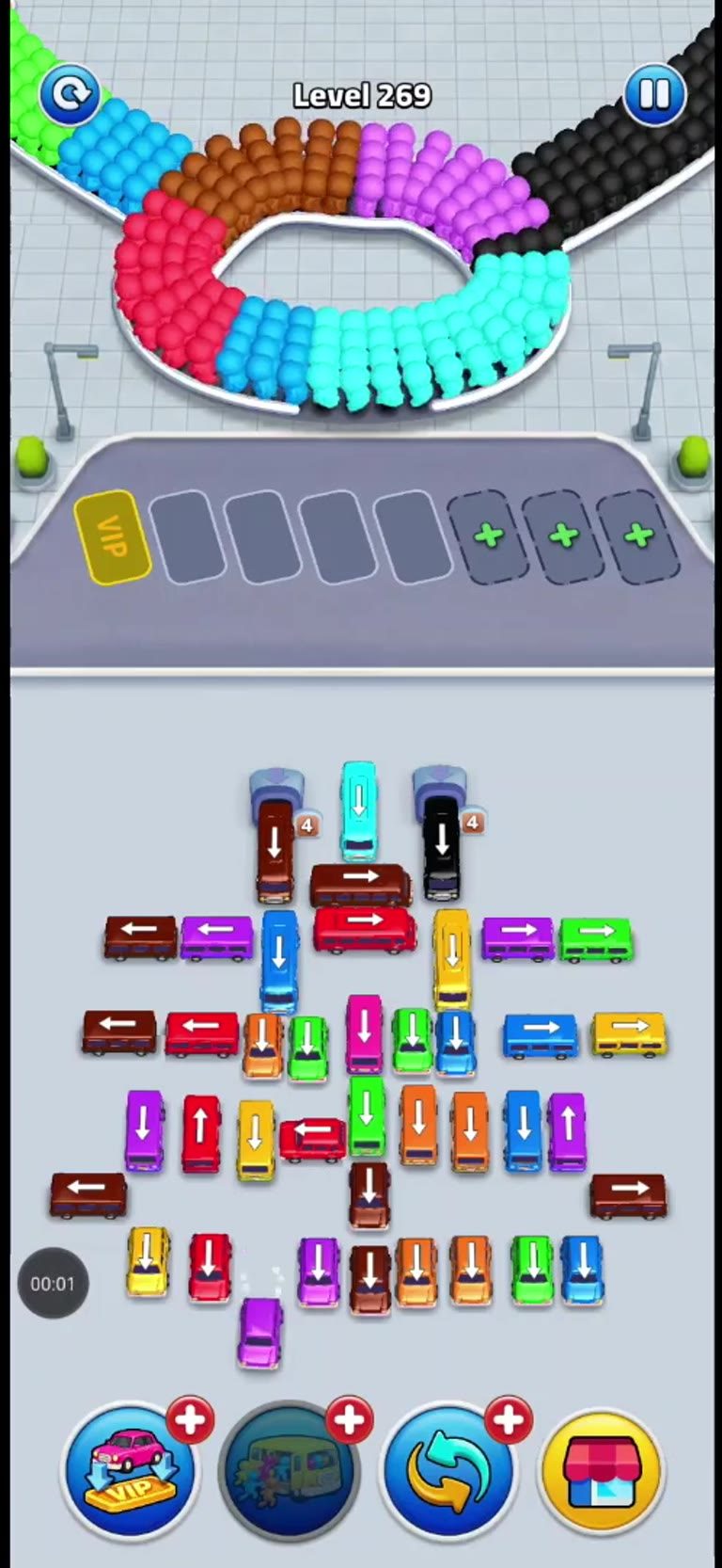 Bus Rush Fever Level 269 gameplay preview