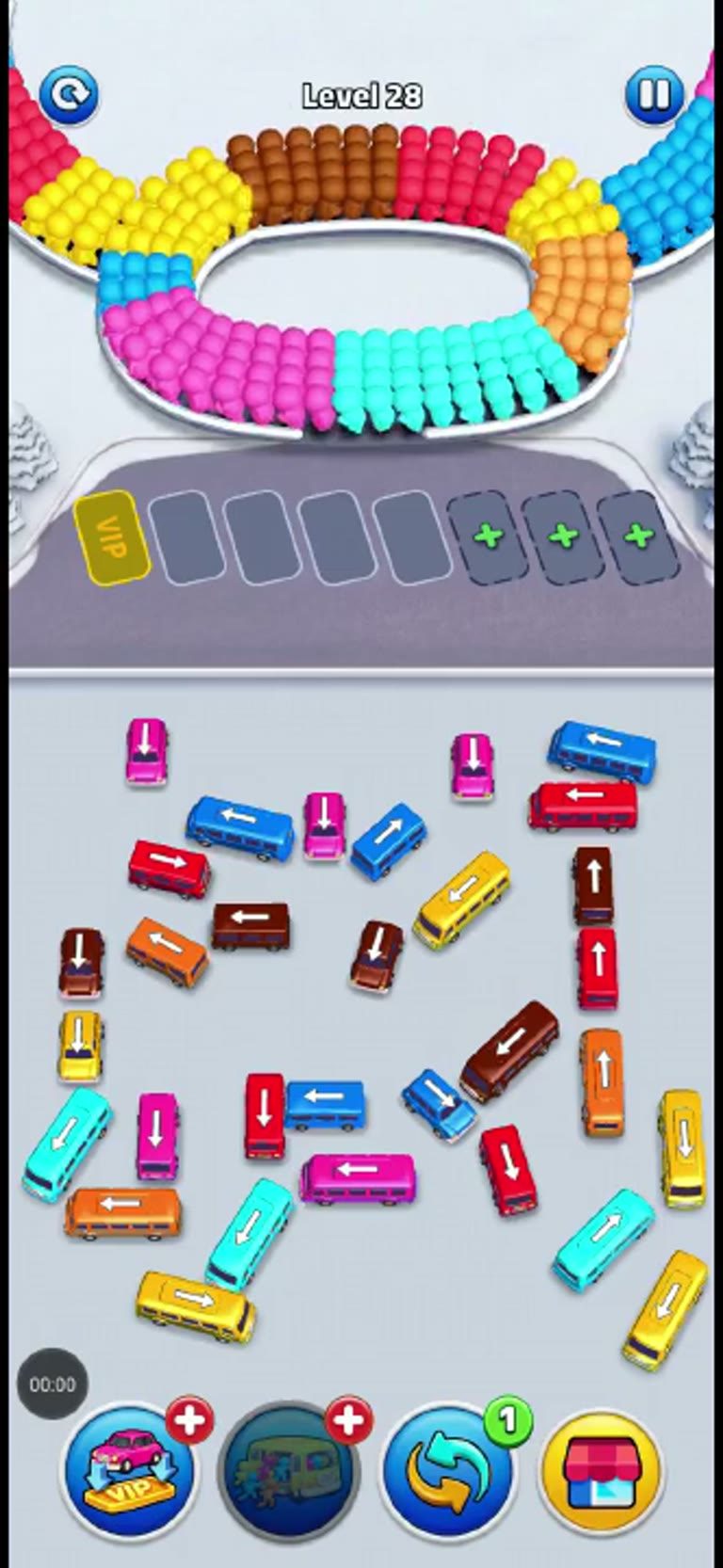 Bus Rush Fever Level 28 gameplay preview
