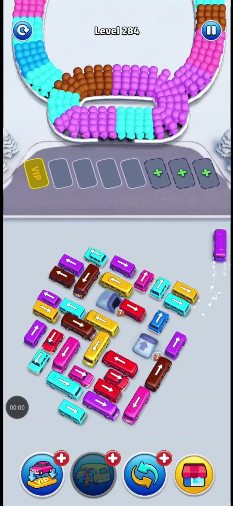 Bus Rush Fever Level 284 gameplay preview