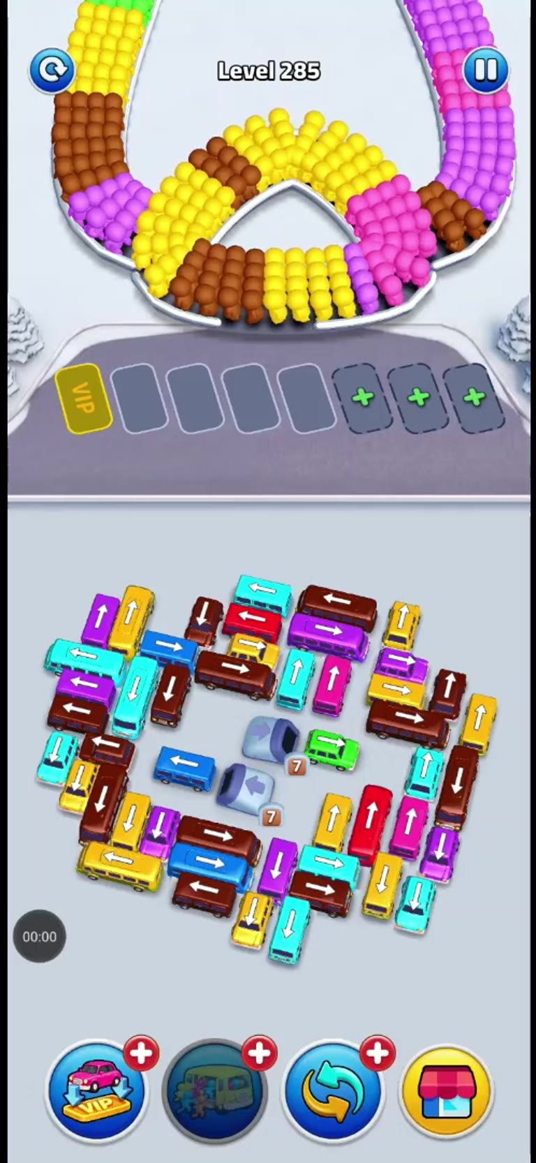 Bus Rush Fever Level 285 gameplay preview