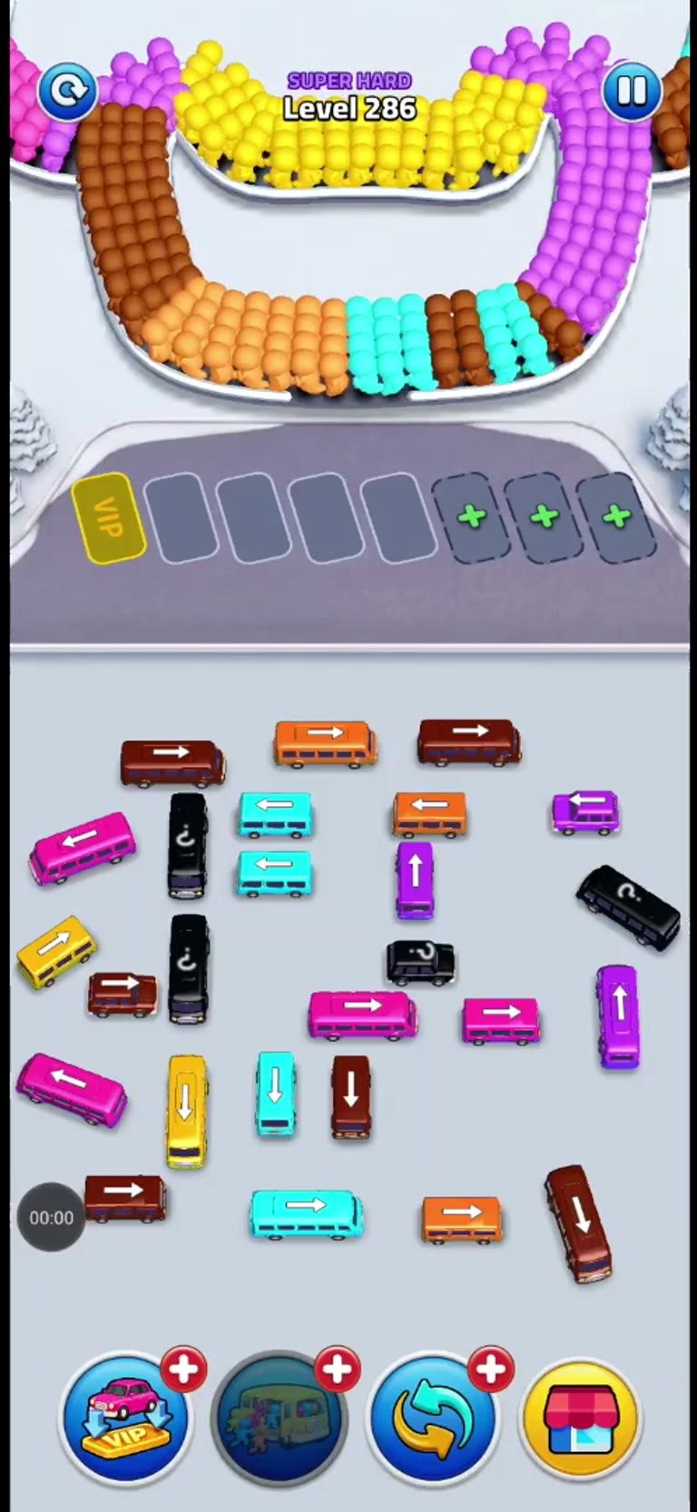 Bus Rush Fever Level 286 gameplay preview