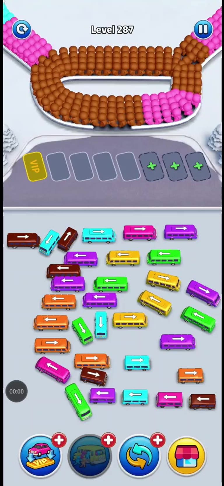 Bus Rush Fever Level 287 gameplay preview