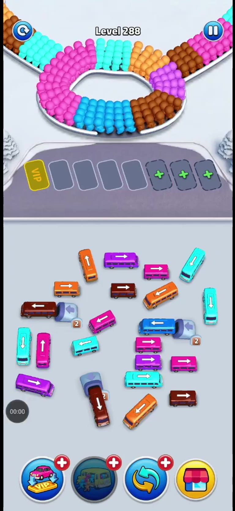 Bus Rush Fever Level 288 gameplay preview
