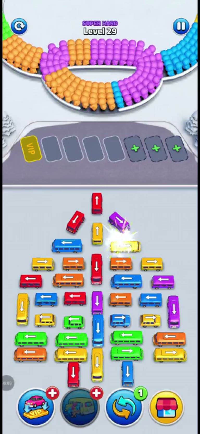 Bus Rush Fever Level 29 gameplay preview
