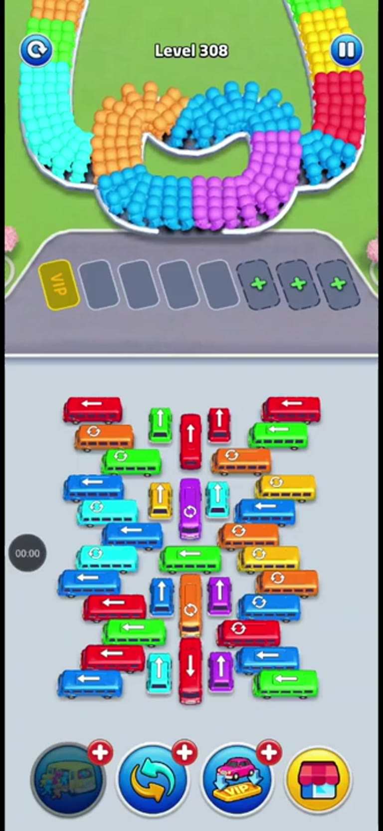 Bus Rush Fever Level 308 gameplay preview
