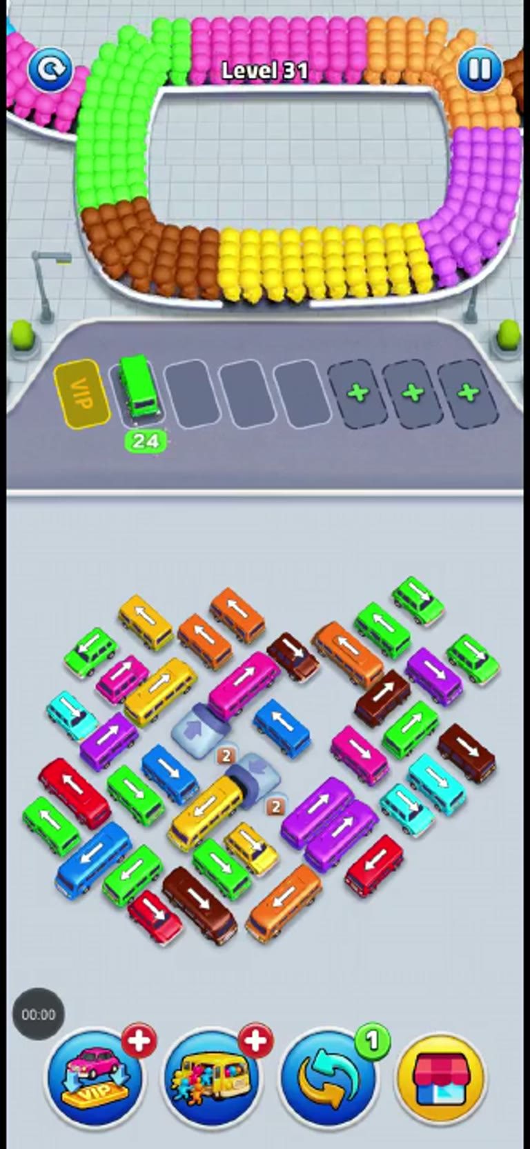 Bus Rush Fever Level 31 gameplay preview