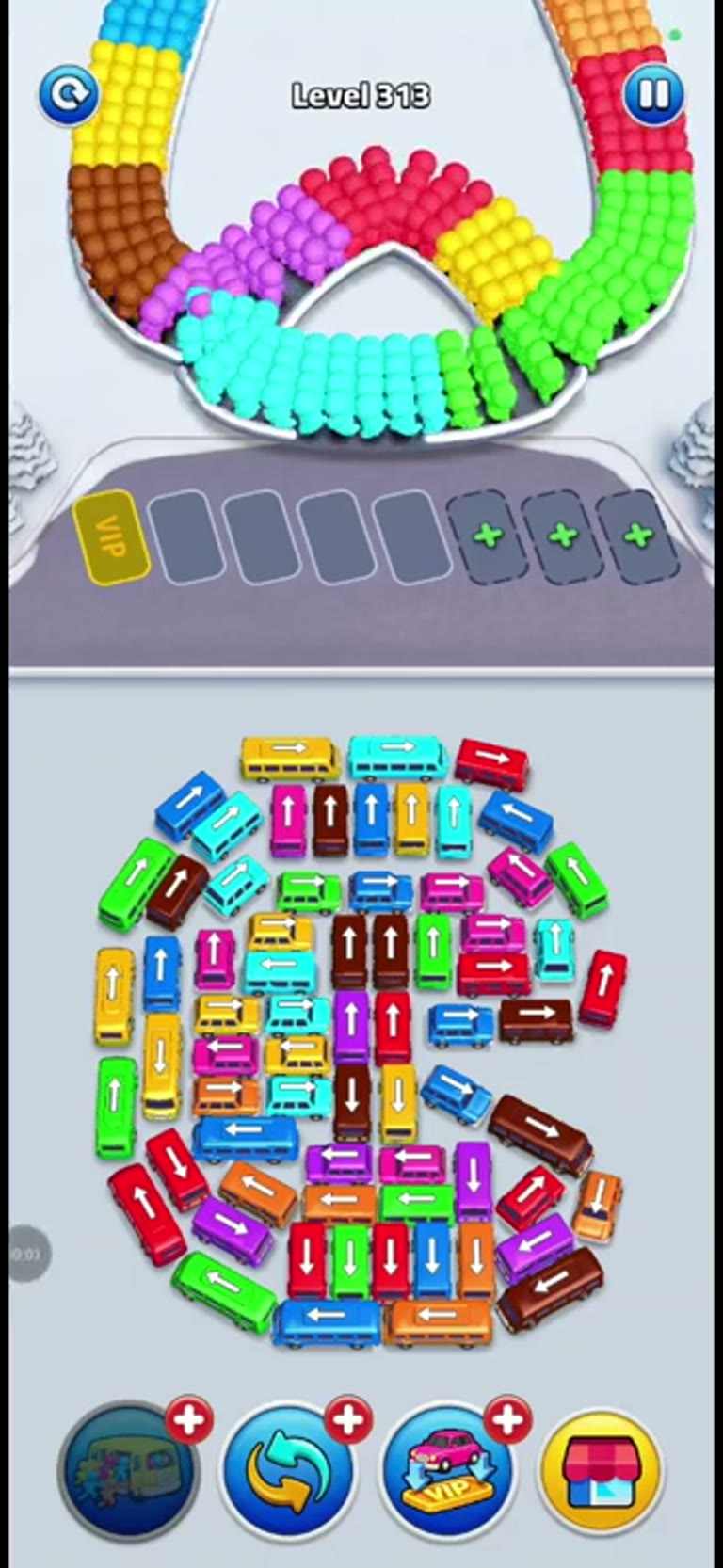 Bus Rush Fever Level 313 gameplay preview