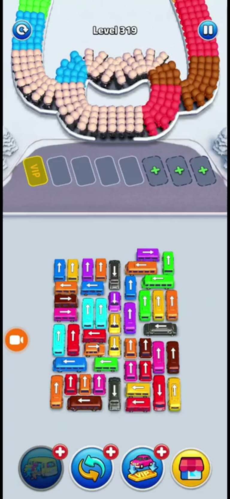 Bus Rush Fever Level 319 gameplay preview