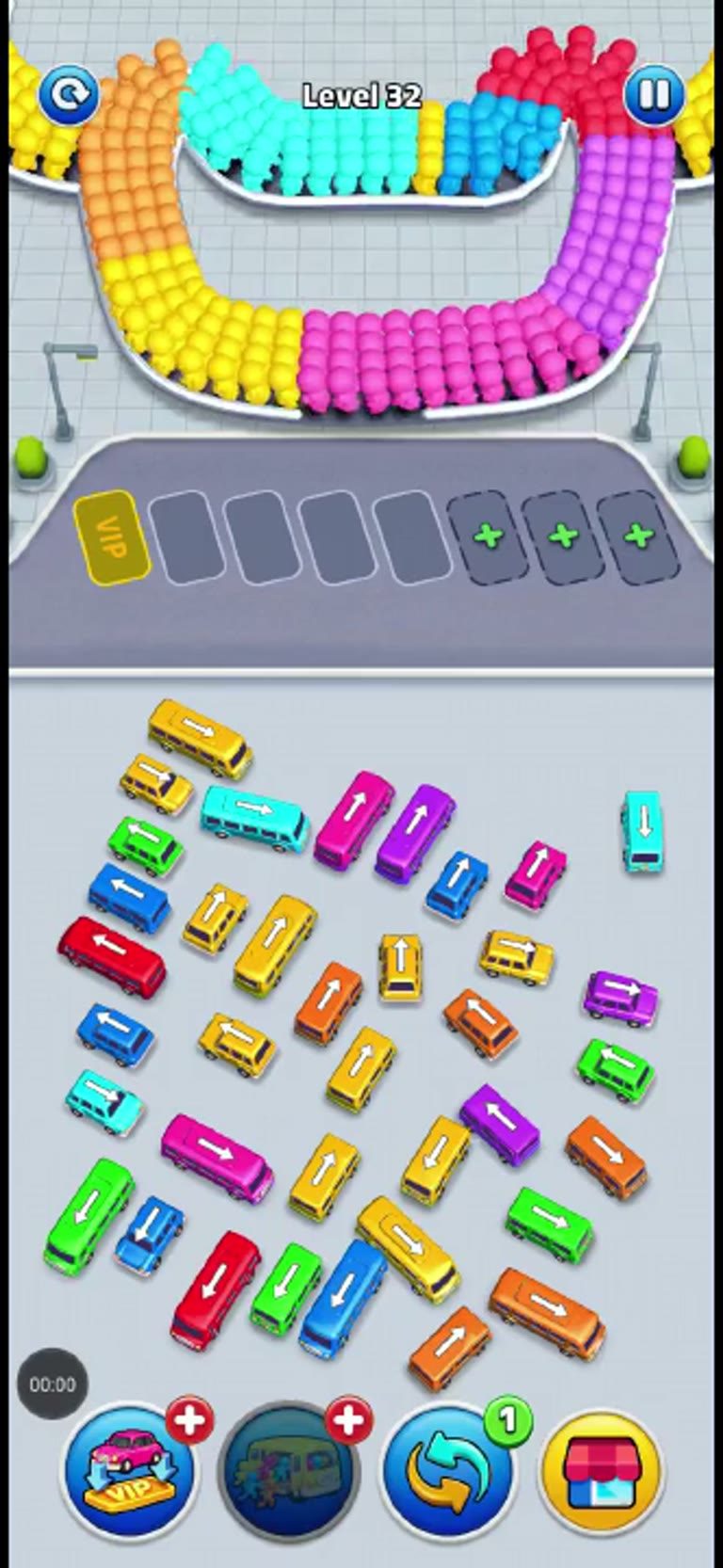 Bus Rush Fever Level 32 gameplay preview
